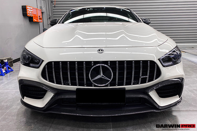 2019+ Mercedes Benz AMG GT63/S 4Door Coupe X290 Carbon Fiber Front Canards - DarwinPRO Aerodynamics