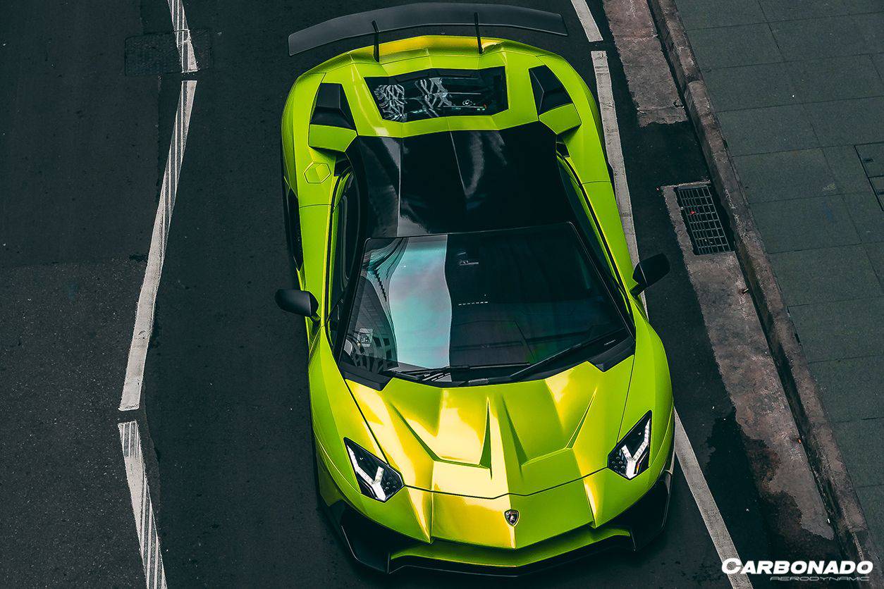2011-2021 Lamborghini Aventador LP700 LP740 Coupe/Roadster Carbon Fiber Hood - Carbonado Aero