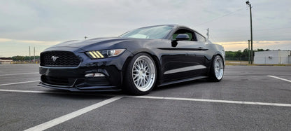 Aodhan AH02 Silver w/ Machined Lip - 19x9.5 +22 / 19x11 +22 5x114.3 (Staggered Set of 4)