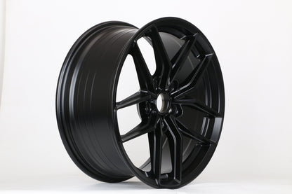 E167 Satin Black 19x8.5 ET35 / 19x9.5 ET41 5x112 — Staggered Set of 4