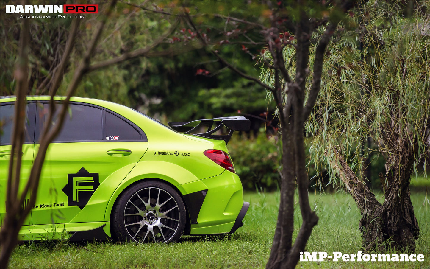 2015-2021 Mercedes Benz C-Class W205 Sedan IMP Performance Carbon Fiber Trunk Spoiler - DarwinPRO Aerodynamics