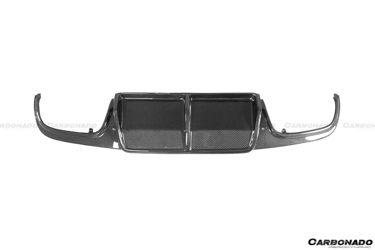2008-2011 Mercedes Benz W204 C63 AMG AK STYLE CARBON FIBER DIFFUSER - Carbonado Aero