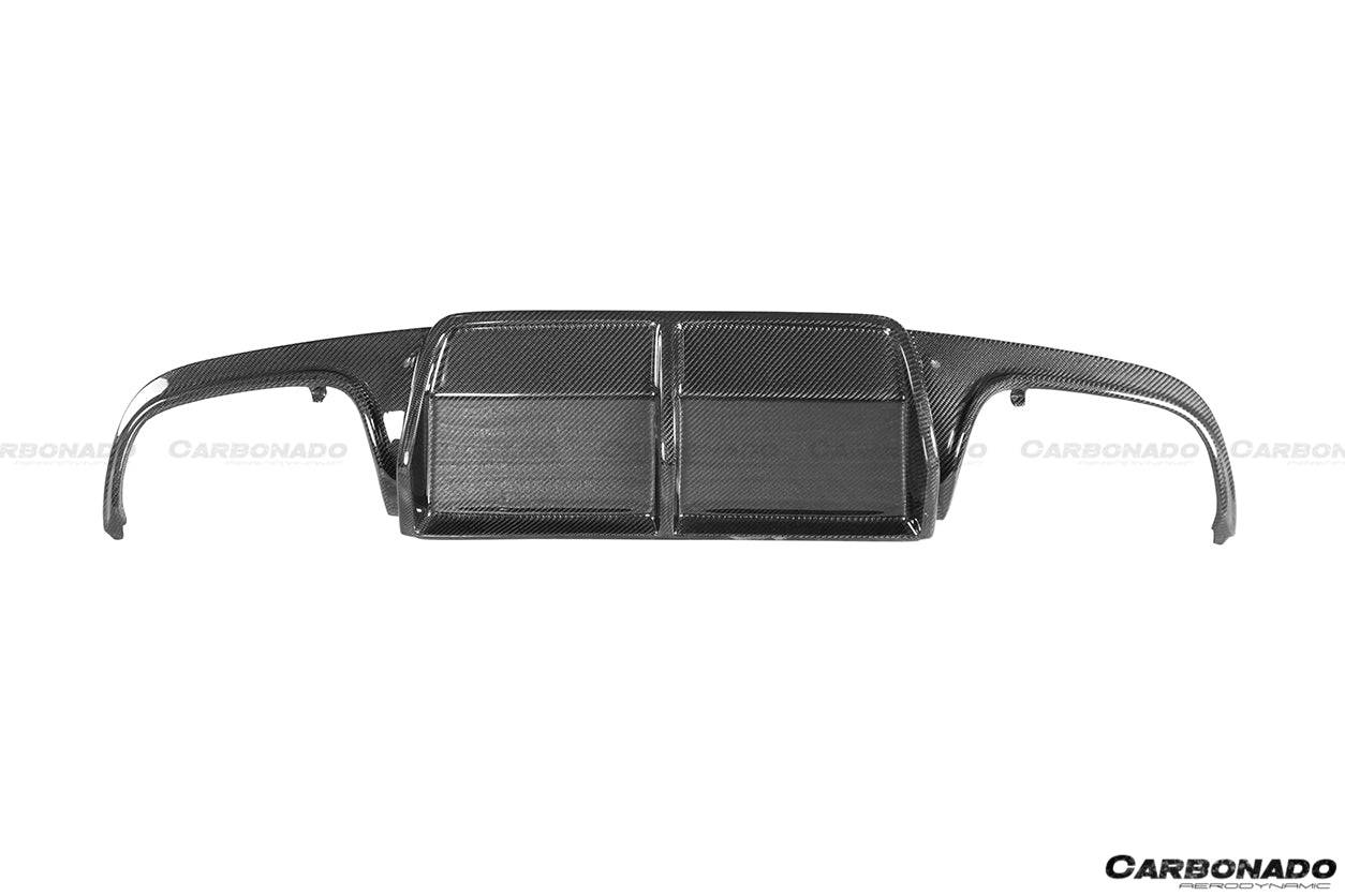 2008-2011 Mercedes Benz W204 C63 AMG AK STYLE CARBON FIBER DIFFUSER - Carbonado Aero