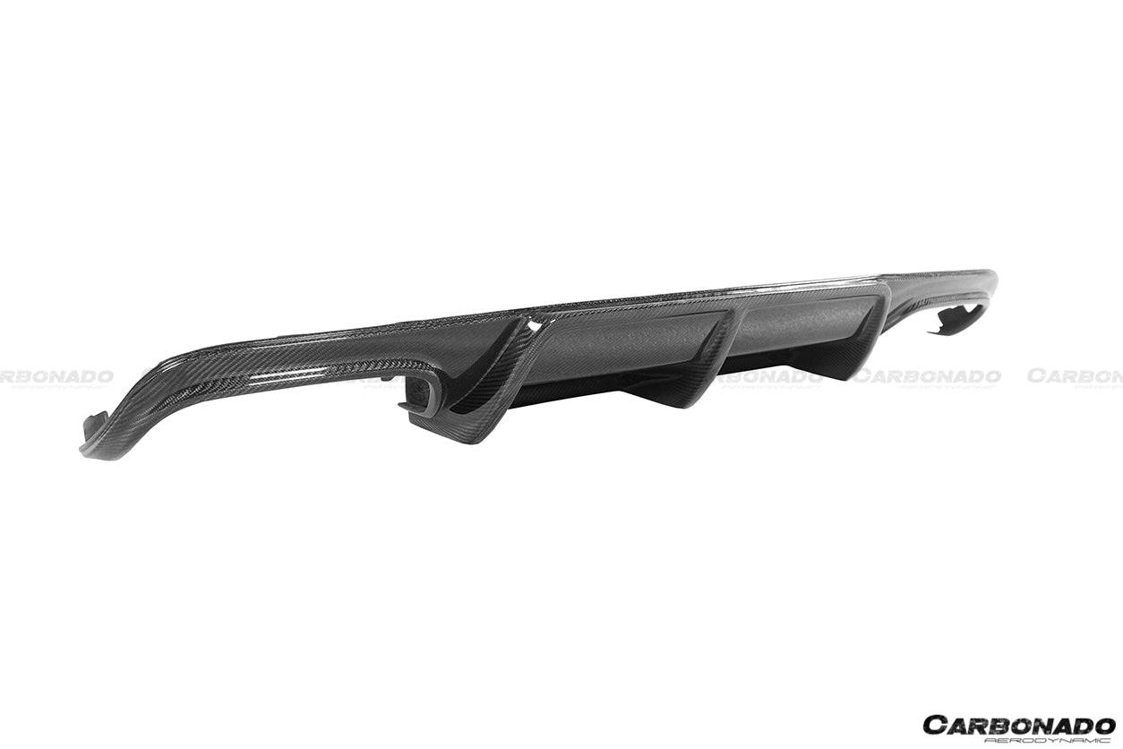 2008-2011 Mercedes Benz W204 C63 AMG AK STYLE CARBON FIBER DIFFUSER - Carbonado Aero
