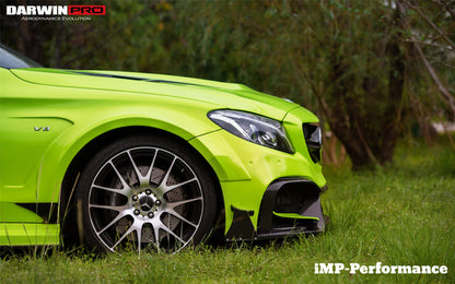 2015-2018 Mercedes Benz W205 C63/S AMG Sedan IMP Performance Partial Carbon Fiber Full Body Kit - DarwinPRO Aerodynamics