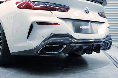 2018-2022 BMW 8 Series G14 Convertible/G15 Coupe/G16 4DR-Gran Coupe 840/850 IMP Performance Carbon Fiber Rear Diffuser - DarwinPRO Aerodynamics