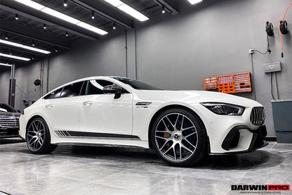 2019+ Mercedes Benz AMG GT63/S 4Door Coupe X290 Carbon Fiber Side Skirts - DarwinPRO Aerodynamics