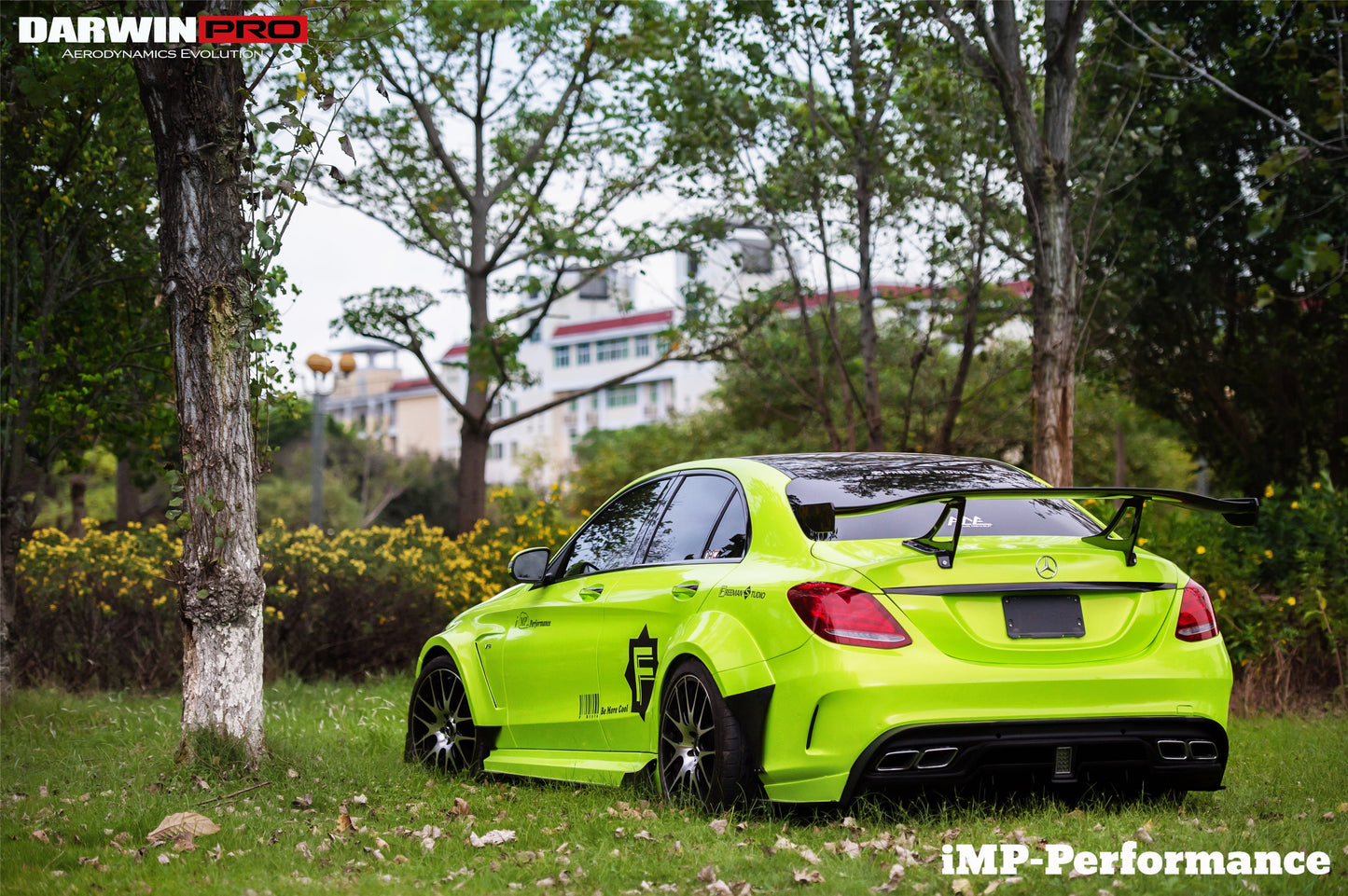 2015-2018 Mercedes Benz W205 C63/S AMG Sedan IMP Performance Partial Carbon Fiber Full Body Kit - DarwinPRO Aerodynamics