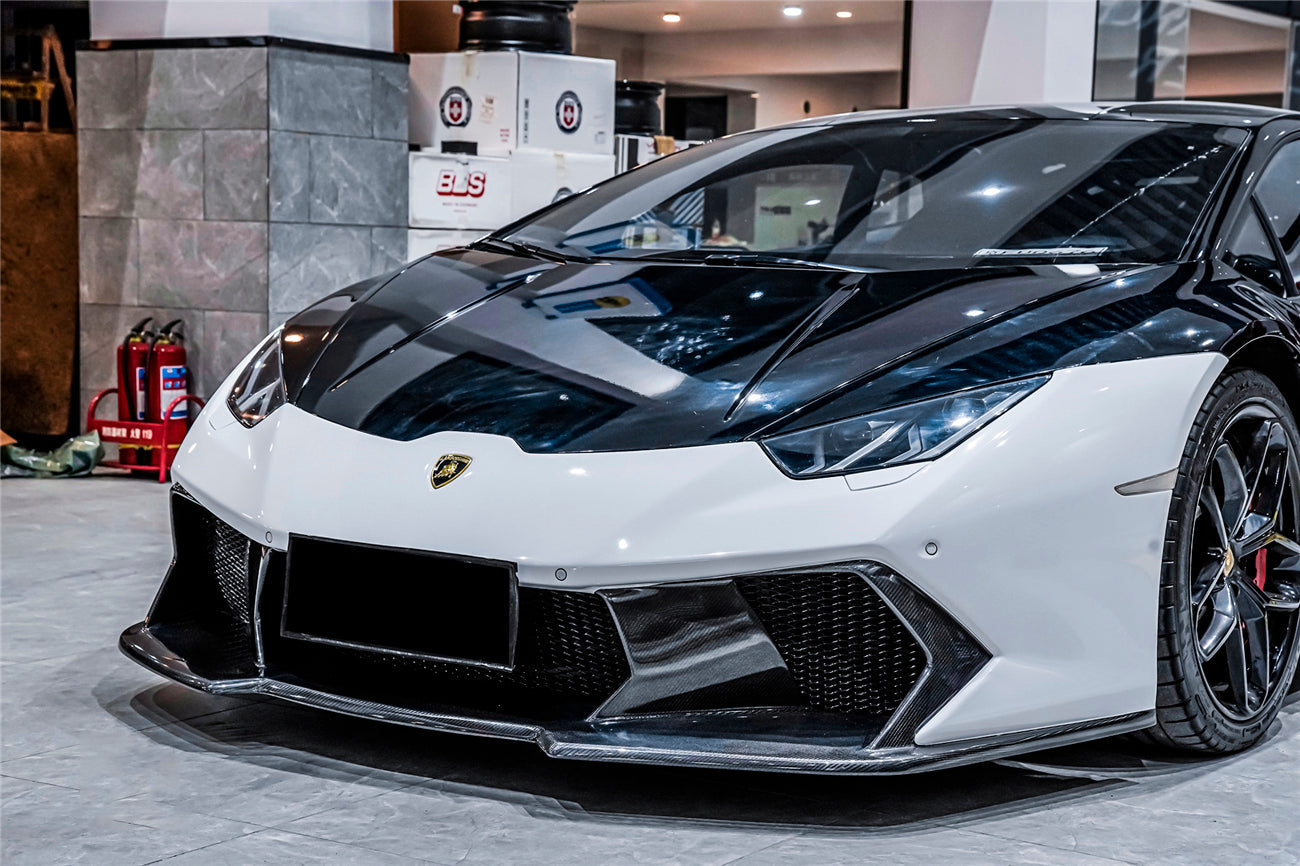 2015-2025 Lamborghini Huracan LP610 & LP580 & EVO & Tecnica VRS Style Front Bumper - Carbonado
