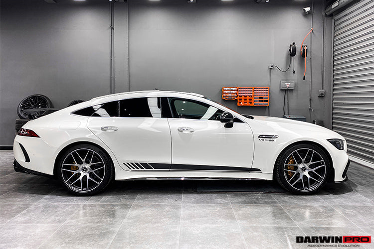 2019+ Mercedes Benz AMG GT63/S 4Door Coupe X290 Carbon Fiber Side Skirts - DarwinPRO Aerodynamics