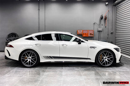2019+ Mercedes Benz AMG GT63/S 4Door Coupe X290 Carbon Fiber Side Skirts - DarwinPRO Aerodynamics