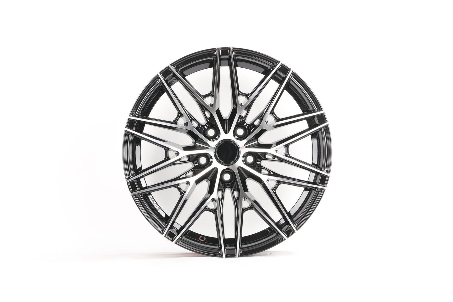E035 Black Machined Face 17x7.5 ET35 5x114.3 - Square Set (4 Wheels)