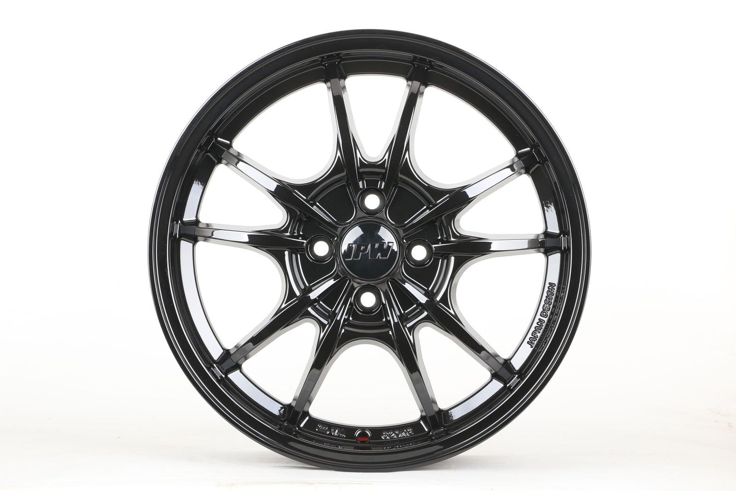 E016 Gloss Black 17x7.5 ET35 5x114.3 - Square Set (4 Wheels)