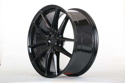 E1502 Gloss Black 20x8.5 ET35 5x112 – (Square Set of 4)
