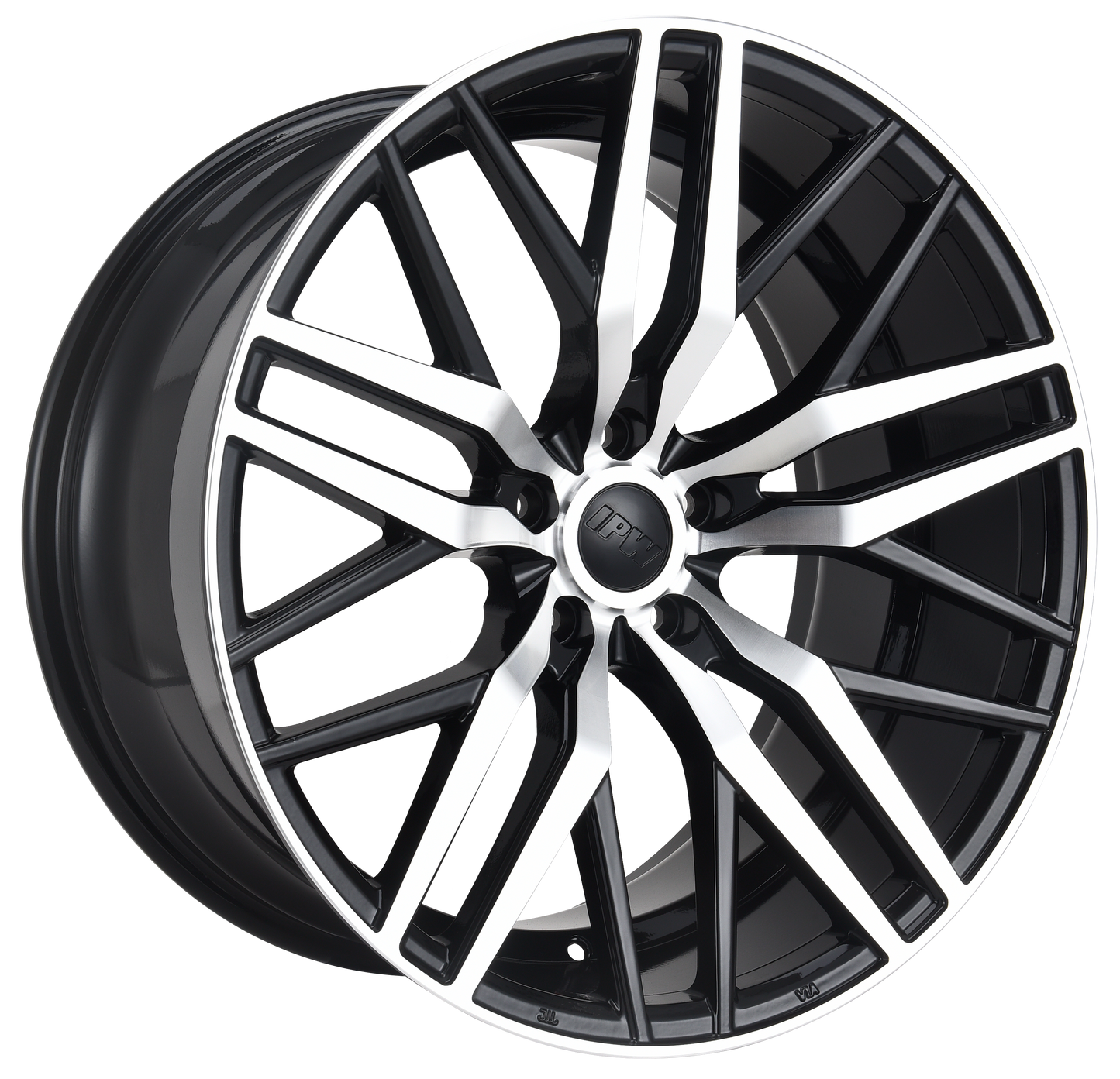 E1508 Black Machined Face 20x10 ET35 5.114 – (Square Set of 4)