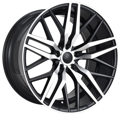 E1508 Black Machined Face 20x10 ET35 5.114 – (Square Set of 4)