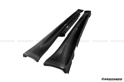 2011-2012 BMW 1M E82 OEM Carbon Fiber Side Skirts ( Or For 1 Series Convert to 1M) - Carbonado Aero