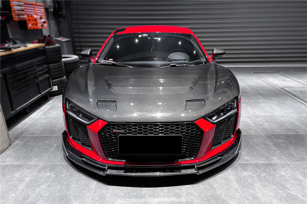 2016-2018 Audi R8 Coupe/Spyder iMP Performance Carbon Fiber Front Lip - DarwinPRO Aerodynamics