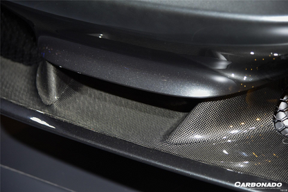 2019-2024 Ferrari F8 OEM Style Autoclave Carbon Fiber Front Lip Splitter