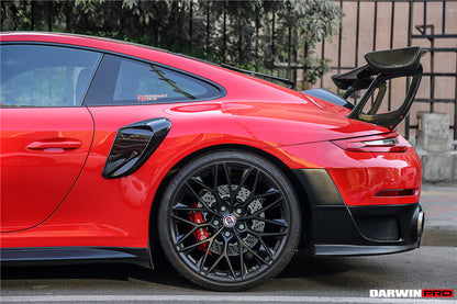 2016-2018 Porsche 911 991.2 Carrera/Targa 4/4S GT2RS Style Carbon Fiber Quarter Panel Side Scoops - DarwinPRO Aerodynamics