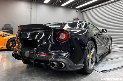 2012-2017 Ferrari F12 Berlinetta RS Style Carbon Fiber Rear Diffuser - Carbonado