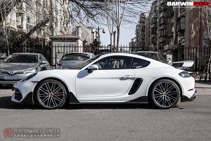 2016-2023 Porsche 718 Cayman/Boxster BKSS Style Carbon Fiber Side Skirts - DarwinPRO Aerodynamics