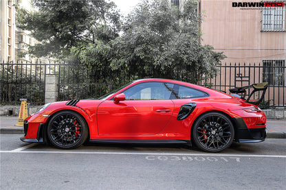 2016-2018 Porsche 911 991.2 Carrera/Targa 4/4S GT2RS Style Carbon Fiber Quarter Panel Side Scoops - DarwinPRO Aerodynamics