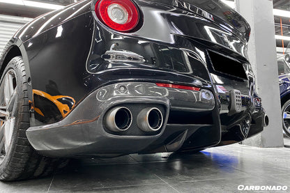 2012-2017 Ferrari F12 Berlinetta RS Style Carbon Fiber Rear Diffuser - Carbonado