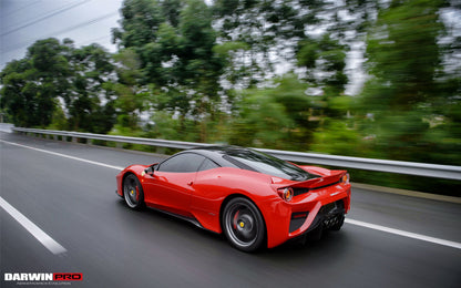 2010-2015 Ferrari 458 Coupe BKSS Style Partial Carbon Fiber Rear Bumper And Carbon Fiber Trunk W/ Tail Light Cover - DarwinPRO Aerodynamics