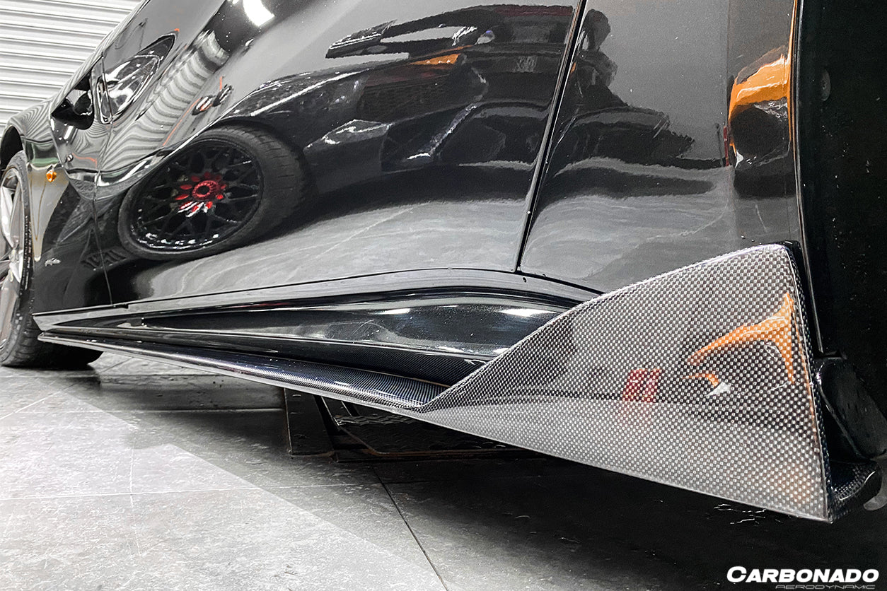 2012-2017 Ferrari F12 Berlinetta DC Style Carbon Fiber  Side Skirts - Carbonado