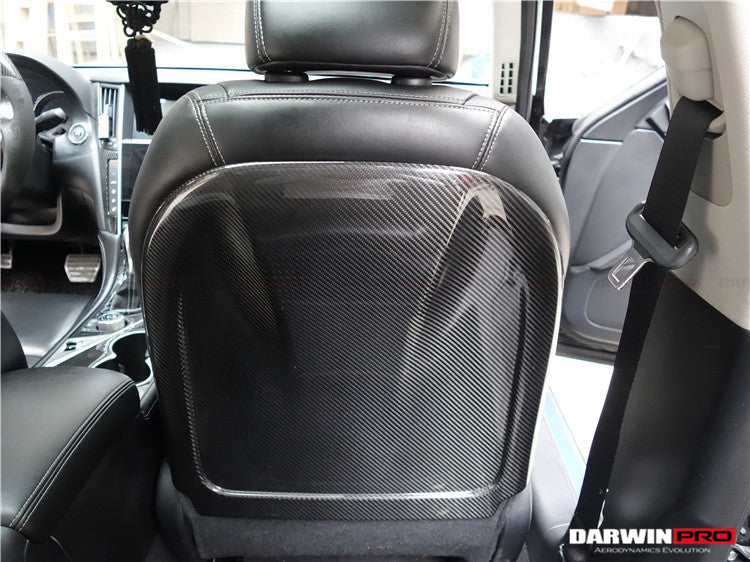 2014-2022 Infiniti Q50 Sedan Dry Carbon Fiber Seatback Replacement - DarwinPRO Aerodynamics