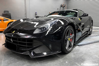 2012-2017 Ferrari F12 Berlinetta RS Style Carbon Fiber Front Lip - Carbonado
