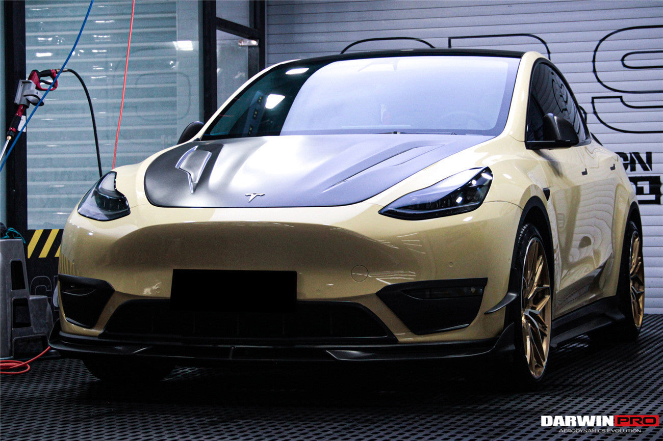 2020-2023 Tesla Model Y IMP Performance Carbon Fiber Front Canards - DarwinPRO Aerodynamics