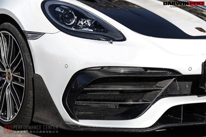 2016-2023 Porsche 718 Cayman/Boxster BKSS Style Partial Carbon Fiber Front Bumper - DarwinPRO Aerodynamics