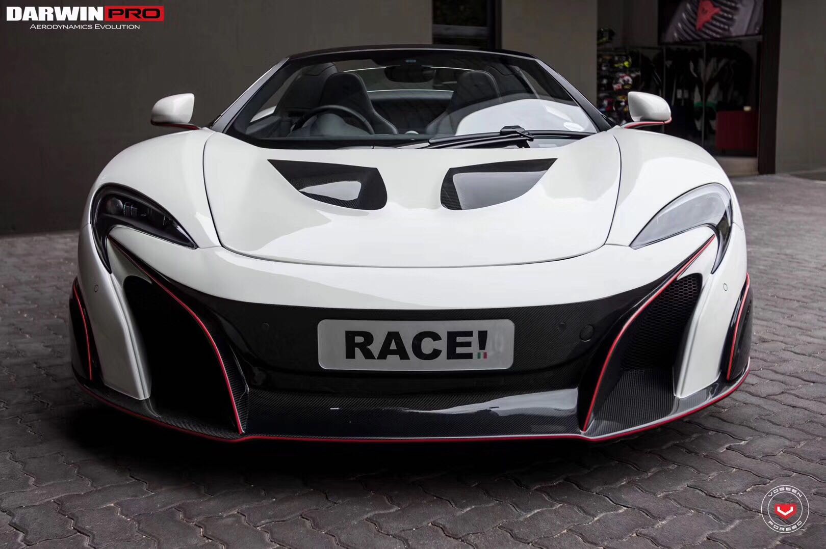 2011-2014 McLaren MP4 12C 675LT Style Partial Carbon Fiber Front Bumper And Fender - DarwinPRO Aerodynamics