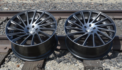 22" Road Force RF16 Gunmetal Machine Face W Ddt 5x112 (Set of 4)