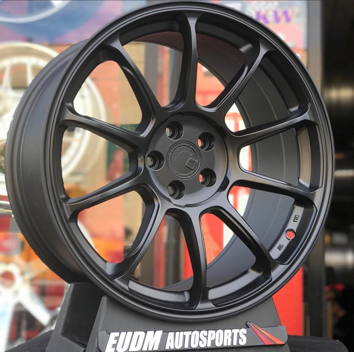 Aodhan AH06 Matte Black - 18x9 +30 5x114.3 (Square Set of 4)