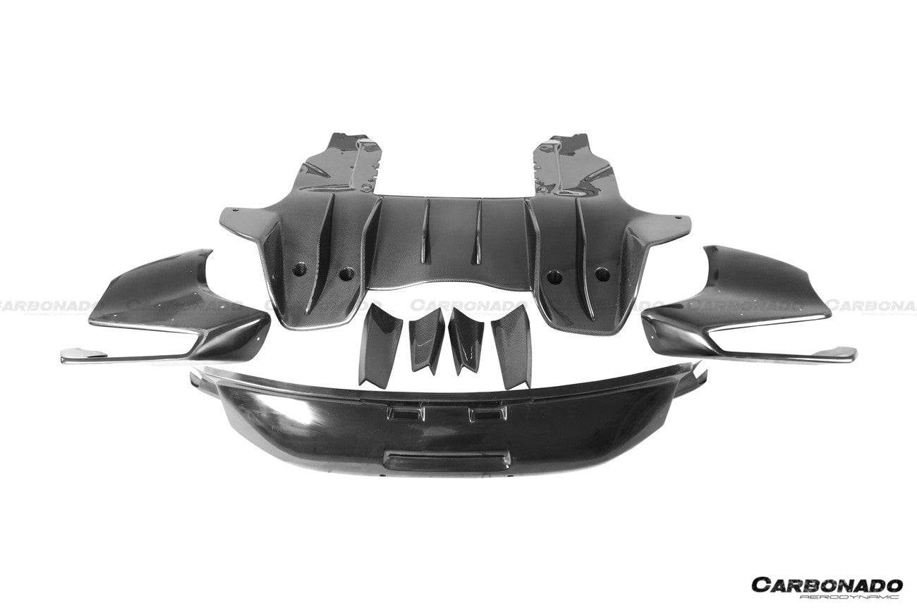 2011-2017 McLaren 650S/MP4 12C Rebel Performance Style Spoiler and rear bumper - Carbonado Aero