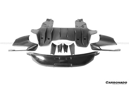 2011-2017 McLaren 650S/MP4 12C Rebel Performance Style Spoiler and rear bumper - Carbonado Aero