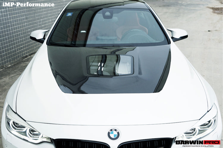2014-2020 BMW M3/M4 IMP Performance Partial Carbon Fiber Hood - DarwinPRO Aerodynamics