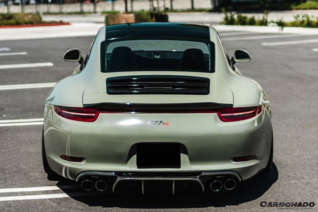 2012-2019 Porsche 911 991.1 991.2 Carrera & S & 4S & GTS  Coupe Only VRS Style Trunk Spoiler - Carbonado