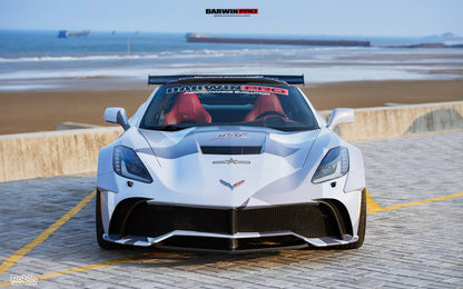 2013-2017 Corvette C7 Z51 BKSS Style Front Bumper - DarwinPRO Aerodynamics