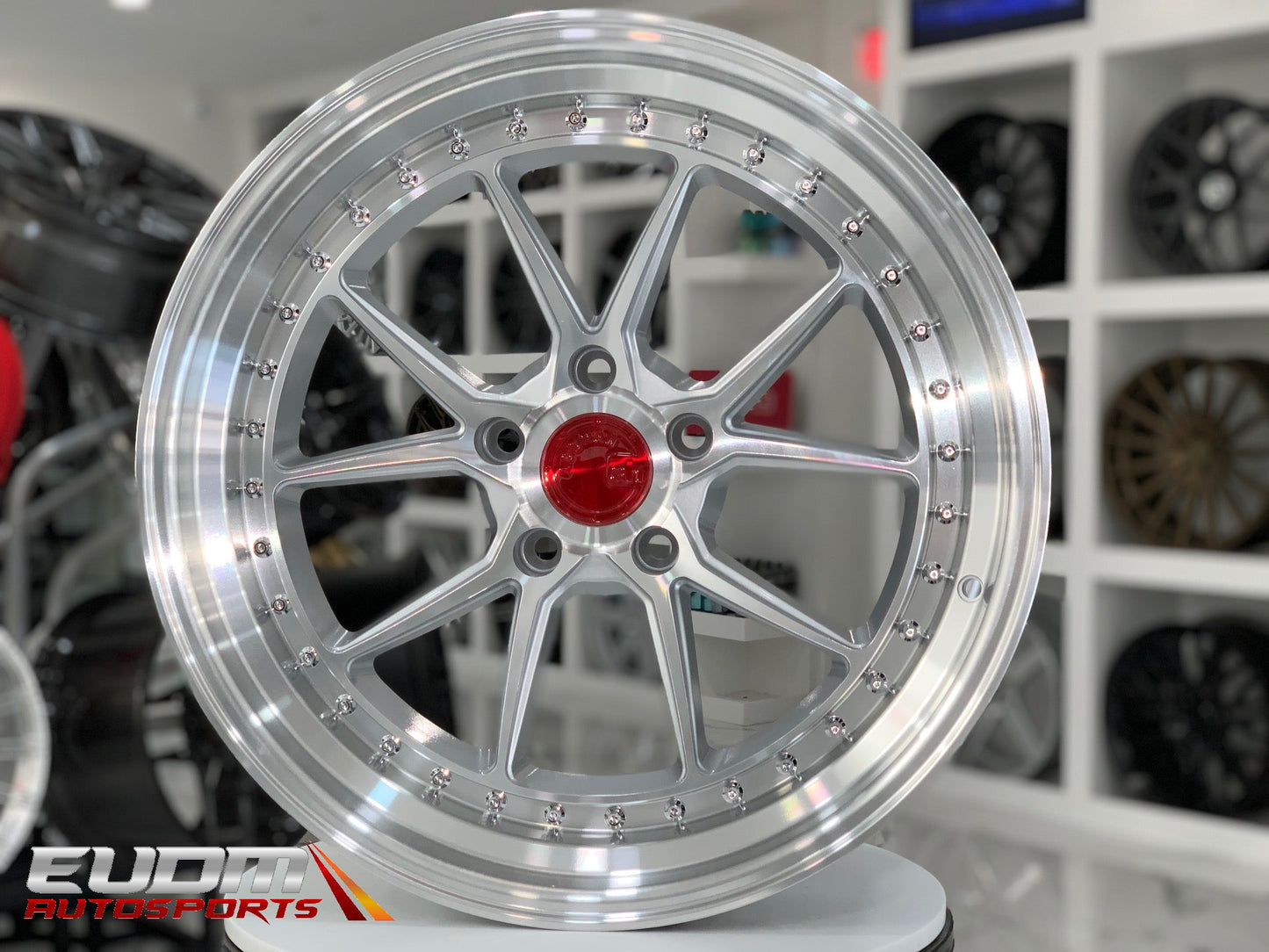 Aodhan DS08 Silver w/Machined Face - 19x8.5 +35 5x120 (Square Set of 4)