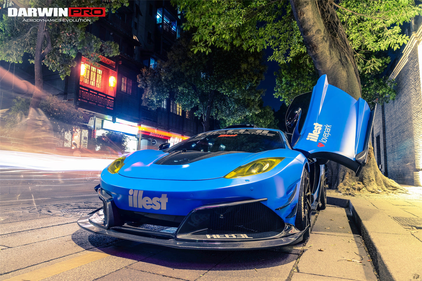 2011-2014 McLaren MP4 12C Rebel Performance Style Partial Carbon Fiber Front Bumper w/ Lip - DarwinPRO Aerodynamics