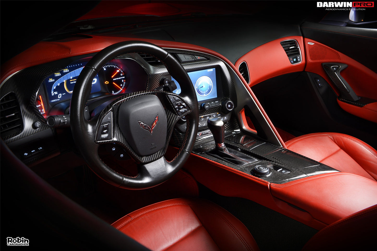 2013-2019 Corvette C7 Z06 Grandsport Carbon Fiber Dash Board (Left And Right) - DarwinPRO Aerodynamics