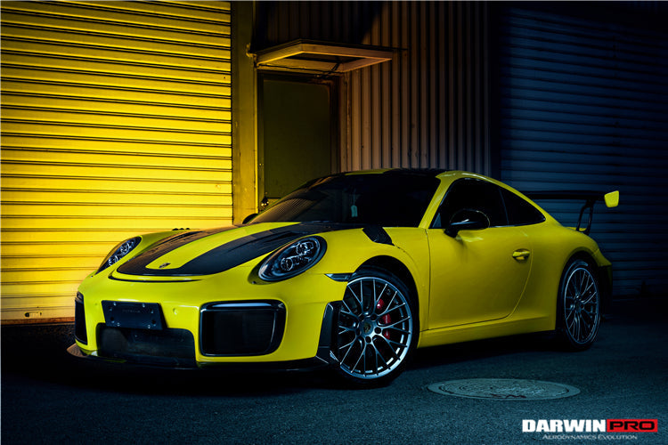 2016-2019 Porsche 911 991.2 Carrera /Targa 4/4S GT2RS Style Partial Carbon Fiber Front Bumper - DarwinPRO Aerodynamics