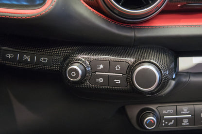 2017-2024 Ferrari 812 Superfast & GTS OE Style Dry Carbon Fiber Control Panel Replacement - Carbonado