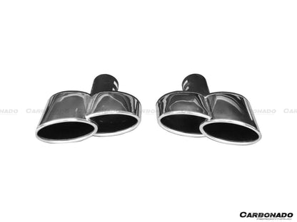 2009-2015 BMW 7 Series F01 F02 WD Style Rear Bumper W/Tips - Carbonado Aero