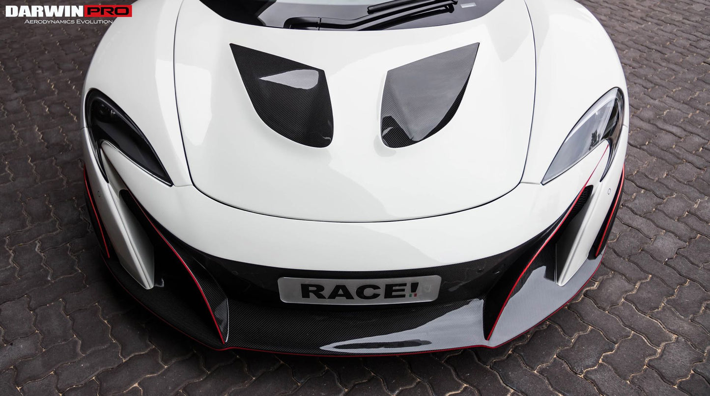 2011-2014 McLaren MP4 12C 675LT Style Partial Carbon Fiber Front Bumper And Fender - DarwinPRO Aerodynamics