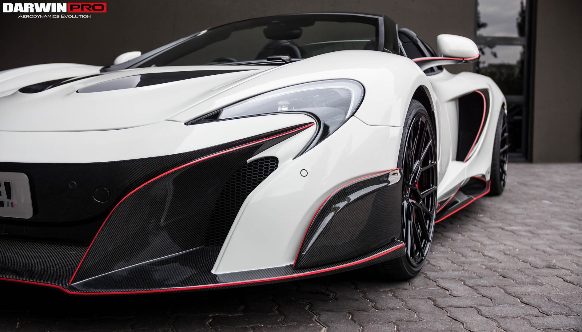 2011-2014 McLaren MP4 12C 675LT Style Partial Carbon Fiber Front Bumper And Fender - DarwinPRO Aerodynamics